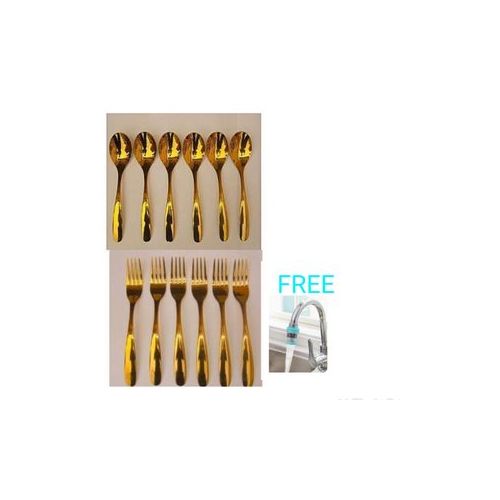 Gold Dinning Cutlery Set 12 Pieces And Water Purifier Item | Buy Gold Dinning Cutlery Set 12 Pieces And Water Purifier | SPOP Enterprise Global